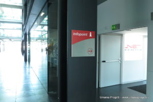Segnaletica inox a superficie piana per Infopoint